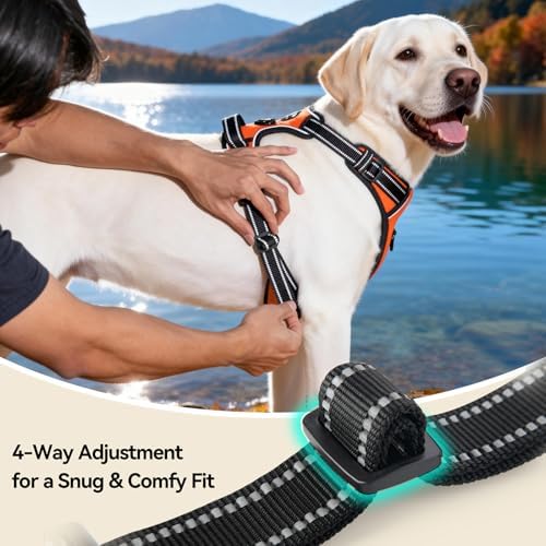 PHOEPET No Pull Dog Harnesses for Small Puppies Reflective Adjustable - Image 6