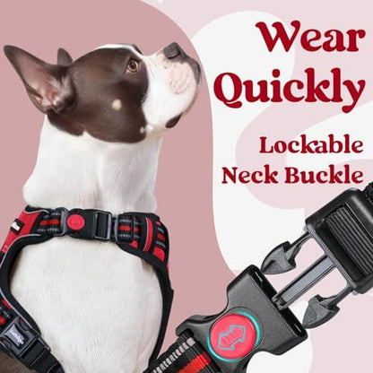 rabbitgoo Dog Harness for Large, Updated Easy On & Off with 3 Buckles - Image 2