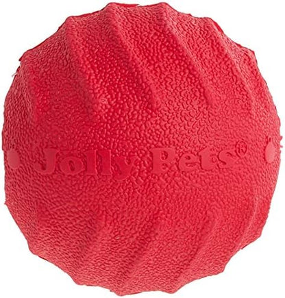 Jolly Pets Tuff Tosser Bouncing Ball Tog Toy/Treat Holder, 3 Inches, Red by JollyPets