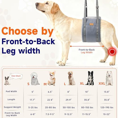 Sunsleek Dog Lift Harness for Large Dogs Adjustable Dog Sling for Back Legs - Image 3
