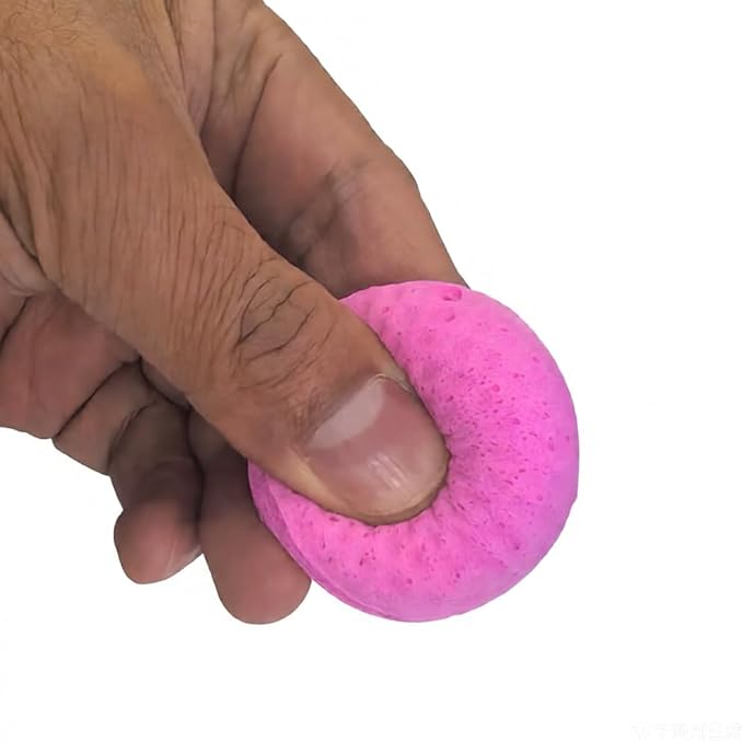 Cat Golf Balls for Indoor Kitten Toys - Interactive Sponge Foam Soccer Balls (Magenta)