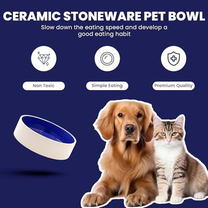 SPOT Ceramic Stoneware- Pet Bowl for Cats, Kittens and Mini Dogs, Classic Heavy Duty Non-Slip Ceramic Bowl for Food and Water -2.75in Diameter - Image 4