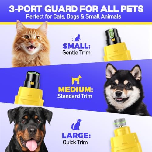 Whisper-Quiet Dog Nail Grinder Kit 50%More Powerful for Sensitive Dogs,Cats - Image 6