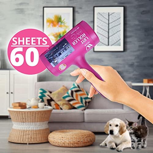 WBM Home Lint Roller for Pet, Extra Sticky Dog & Cat Hair Removal, Couch, Clothes, Furniture, 60 Sheets - Image 6