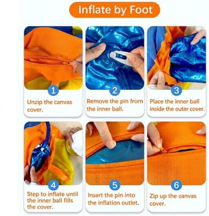 Herding Ball for Dogs, 21.6" XL Outdoor Exercise Toy for Medium Large Dogs - Image 4