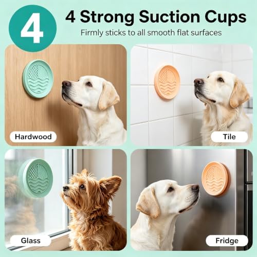 Lick Mat for Dogs Cats, 2-Pack BPA-Free Silicone with Suction Cups - Image 6