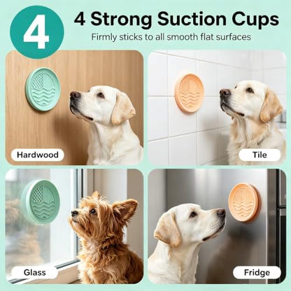 Lick Mat for Dogs Cats, 2-Pack BPA-Free Silicone with Suction Cups - Image 6