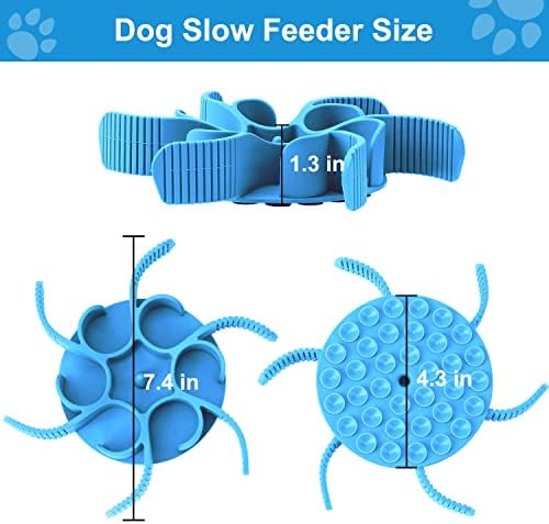 Dog Slow Feeder Bowls Silicone Spiral Pet Food Feeder Insert to Slow Eating - Image 7