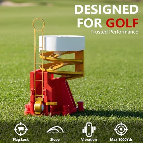 Golf Ball Dispenser, Golf Ball Launcher Pro(Gold+Red+White) - Image 2