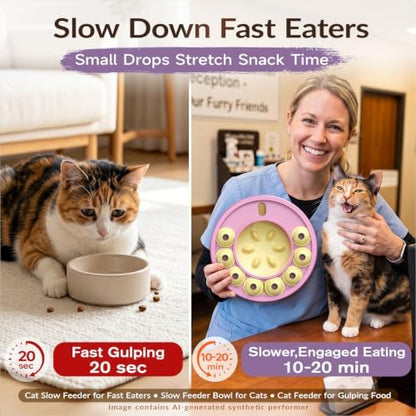 KADTC Cat Puzzle Toy, Slow Feeder, Interactive Enrichment for Indoor Cats - Image 4