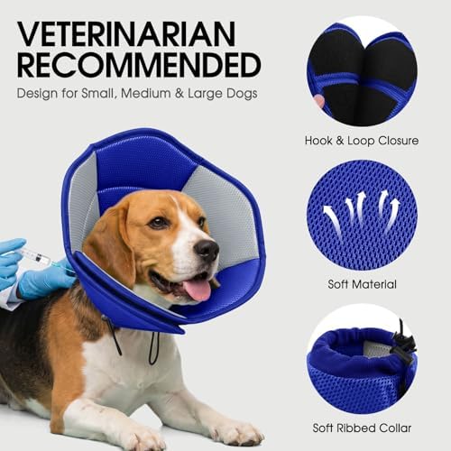 Dog Cones for Medium Dogs Soft Cone for Dogs to Stop Licking - Image 3
