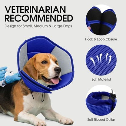 Dog Cones for Medium Dogs Soft Cone for Dogs to Stop Licking - Image 3