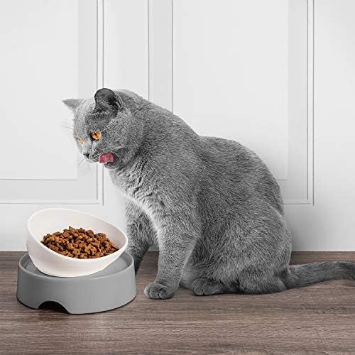 CatGuru Food Table for Cat Bowls, Elevated Feeding Station for Cat Food Bowl, Raised Stand for Pet Food and Water Bowls, Pet Feeder for Indoor Cats, Stress Free Stand for Pet Dishes or Plates (Grey) - Image 6