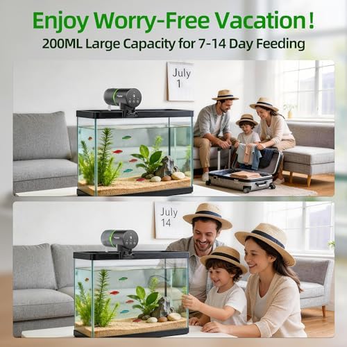 Freesea Automatic Fish Feeder for Aquarium: One-Touch Easy Setup & 3 Timers - Image 3