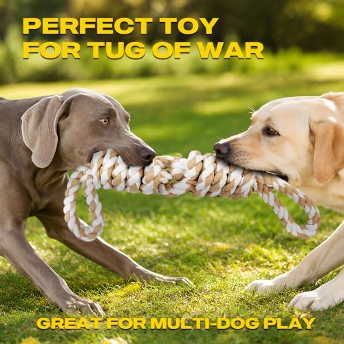 Fida Dog Rope Toys for Aggressive Chewers, Tug Toys for Large Medium Dogs - Image 2