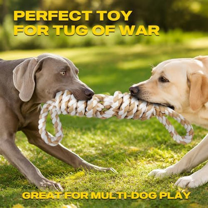 Fida Dog Rope Toys for Aggressive Chewers, Tug Toys for Large Medium Dogs - Image 2