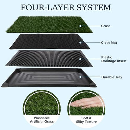 PETMAKER Artificial Grass Puppy Pee Pad for Dogs and Small Pets, 16” x 20” - Image 6