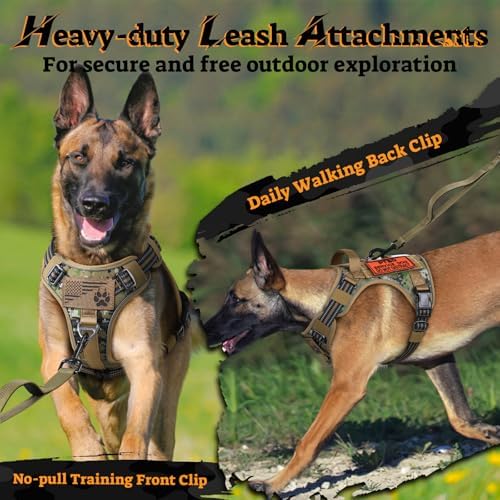 rabbitgoo Tactical Dog Harness Medium Sized, No Pull Service Pet Vest - Image 7