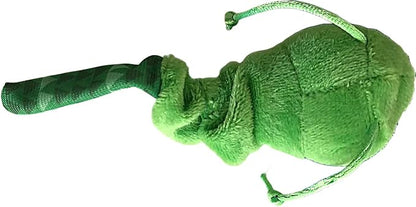 Meijer Green Snake Cat Toy Moves Around When Strretched to Engage The Cat.(6" Long Unstretched 11.5" Long Stretched)