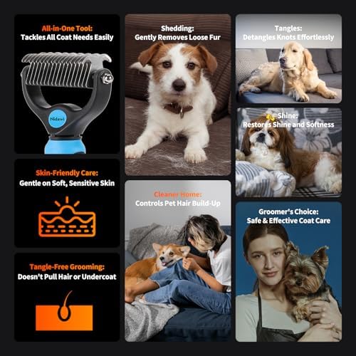 Nidawi Pet Dog Grooming Brush - Double Sided - Image 2