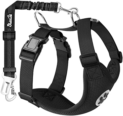 SlowTon Dog Seat Belt Harness for Car, Dog Car Harness & Seatbelt, B XXXS by SlowTon