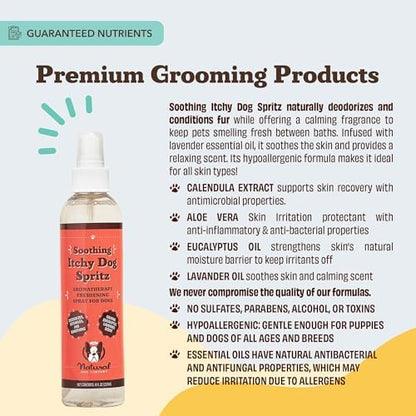 Natural Dog Company Dog Spray for Itchy Skin - 8 oz – Hypoallergenic Deodorizing Spritz with Aloe, Lavender & Calendula – for Itchy Skin, Refresh Coat Between Baths – No Parabens and Alcohol Free - Image 6