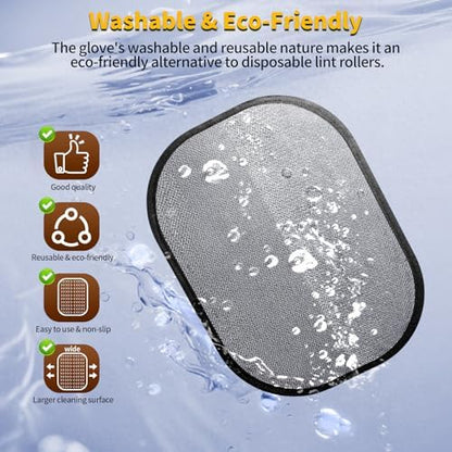 Pet Hair Removal Glove for Dog & Cat, Reusable Electrostatic Pet Hair Glove - Image 6