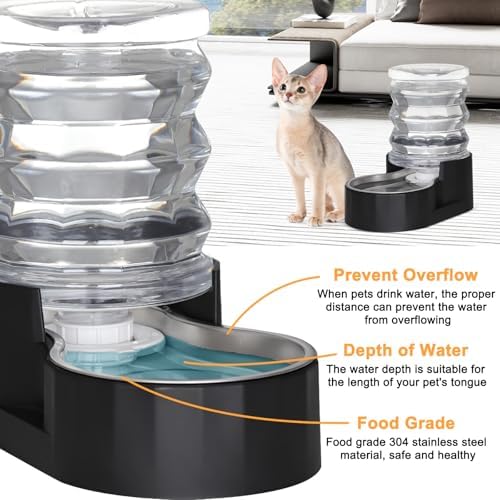 RIZZARI 5L Filtered Cat Water Dispenser: Fresh Water for Indoor Cats - Image 5