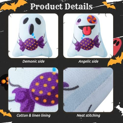 Catnip Toys Interactive Cat 5PCS Cats Chew Plush Ghost Toys & Pet Stuffed Nip Pillow & Kitten Best Kicker Toy Cute and Soft Teething Supplies for Moving Kitty Indoor - Image 5