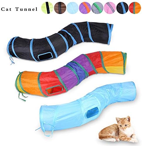 iCAGY Cat Tunnel Toys for Indoor Cats Kittens Rabbits, Pet Toy Play Tunnels - Image 6