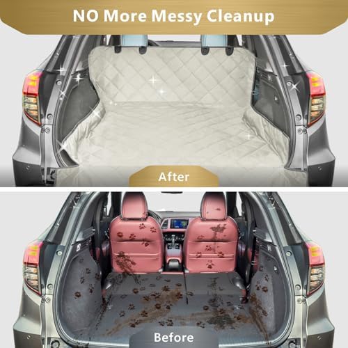 SUV Cargo Liner for Dogs - Water Resistant Trunk Cover for Midsize SUVs - Image 3