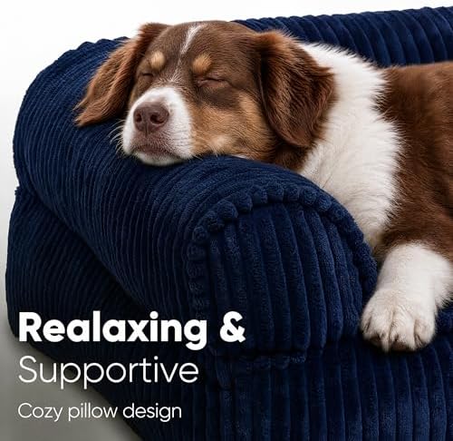 FUKUMARU Cute Dog Bed, Thickened Orthopedic Dog Sofa, Waterproof&Washable - Image 2