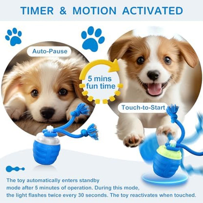 Interactive Dog Toys Ball, Automatic Motion Activated Dog Interactive Toy for Medium/Large Dogs, Moving Dogs Ball for Boredom(Blue) - Image 5