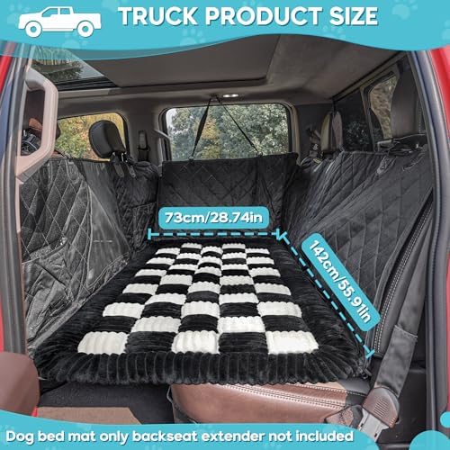 Dog Car Bed Mat Non-Slip Backseat Extender Dog Bed 56" x28.7" - Image 6