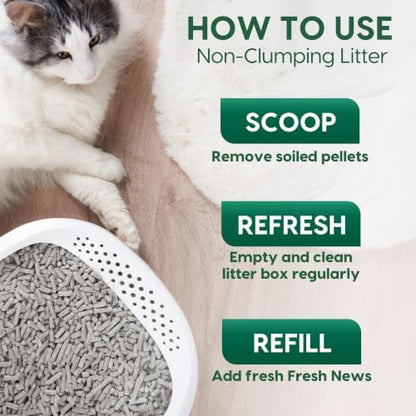 Fresh News MAX Unscented Original Cat Litter, Non-Clumping, 20 lb - Image 5