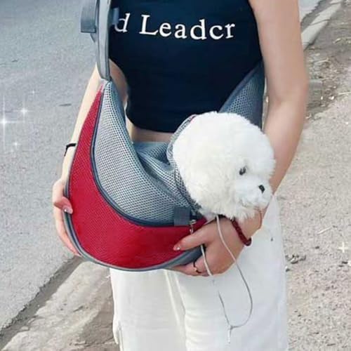 Pet Sling Carrier for Small Dogs & Cats with Adjustable Strap - Image 3