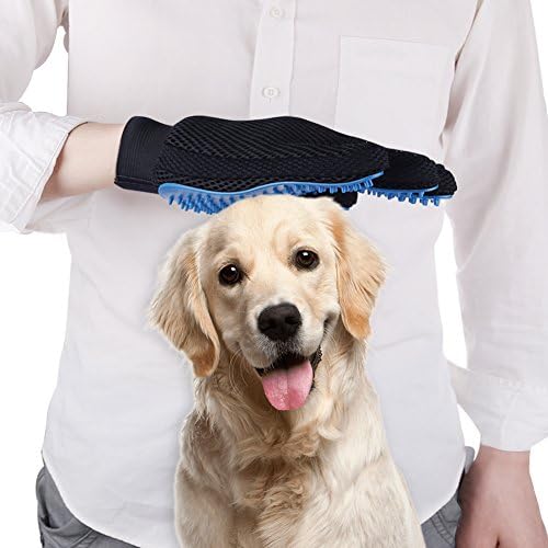 Pet Grooming Gloves 1 Pair Deshedding Mitt for Dogs Cats Bath Massage - Image 6