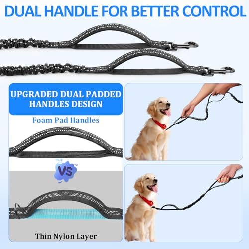 Philorn Hands Free Dog Leash for 2 Dogs, Adjustable Waist Leash - Image 5