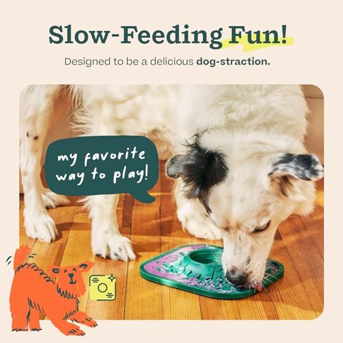 Woof LickMat, Slow Feeder Mat for Dogs, Green - Image 2