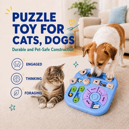 Interactive Cat Puzzle Toy, Maze Slow Feeder, 11.02in - Image 3