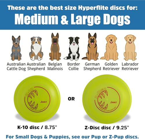 Hyperflite K-10 X-Comp Competition Dog Flying Disc, Medium-Large - Image 2