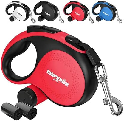 Emperor Pets Retractable Dog Leash, 16 ft, Up to 110lbs, Red -BR16 by EmperorPets