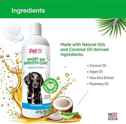 Natural Dog Shampoo for Short Coats, 16 Fl Oz - Image 5