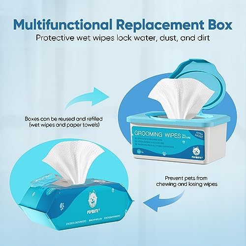 Natural Pet Grooming Wipes, 100 Fresh Counts, Extra Moist & Thick for Dogs & Cats, Puppies & Kittens - Image 6