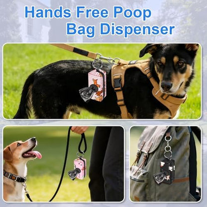 2pack Dog Poop Bag Holder Zippered Pet Waste Bags Dispenser - Image 6