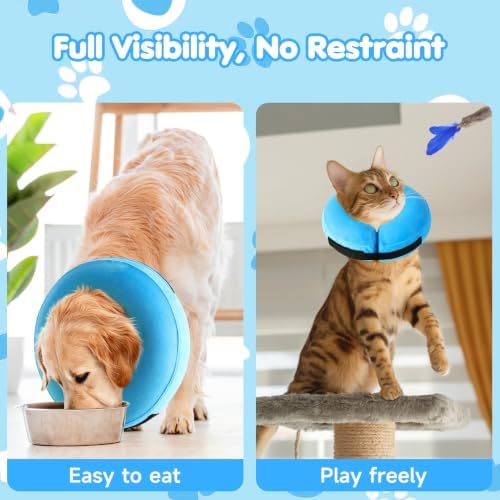 Grand Line Inflatable Dog Cone Collar, Soft Pet Recovery After Surgery (S) - Image 3