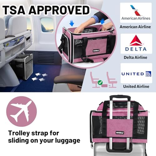 Top-Expandable Cat Carrier 18x11x11, United Delta American Airline Approved - Image 3