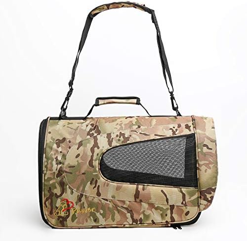 Pawer 18” x 11”x 11” Soft-Sided Foldable Airline Approved Pet Carrier for Cat, Puppy and Small Dog, Washable 600D Oxford Fabric, with Handle and Strap for Carry, Multiple Colors Available by P%C3%84WER