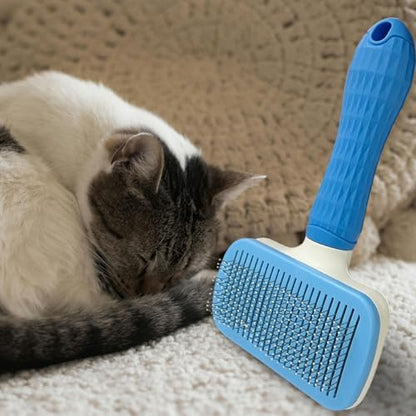 Pet Cleaning Deshedding Brush,Pet Hair Removal Brush for Shedding Massaging Grooming for Small Dogs,Cats,Rabbits(blue) - Image 6