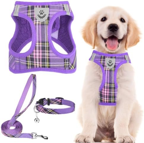 PUPTECK Dog Harness, Collar and Leash Set No Pull for Small Medium Sized by PUPTECK